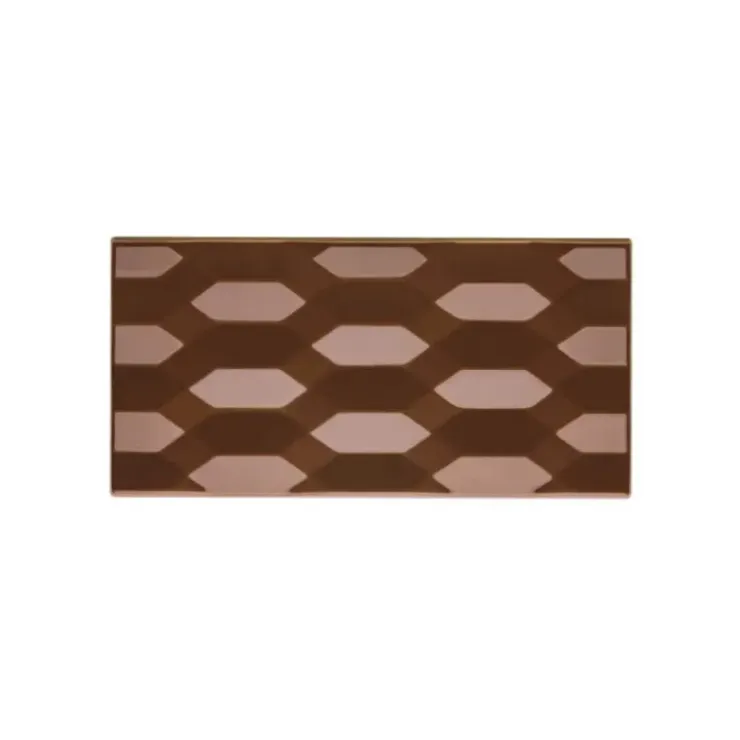 PAVONI Moule Tablette Chocolat Hexa Vallée 15,4 x 7,7 x H 1 cm (x3) Hot