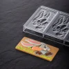 PAVONI Moule Tablette Chocolat Lapin de Pâques 15,4 x 7,2 cm (x3) New