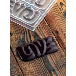 PAVONI Moule Tablette Chocolat Lovely 15 x 7,6 cm x H 1 cm (x3) Best