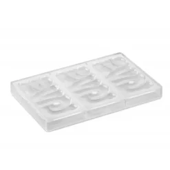 PAVONI Moule Tablette Chocolat Lovely 15 x 7,6 cm x H 1 cm (x3) Best