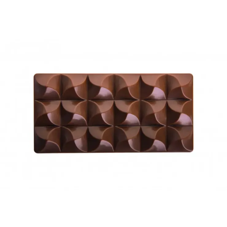 PAVONI Moule Tablette Chocolat Moulin 15,4 x 7,7 cm x H 1,4 cm (x3) Discount