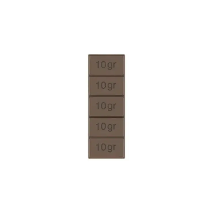 POP CHOCOLAT Moule Tablette de Chocolat 5x10g (x6)