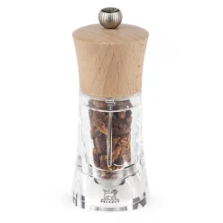 PEUGEOT Moulin à Piment Oléron 14 cm Transparent-Bois Naturel Outlet