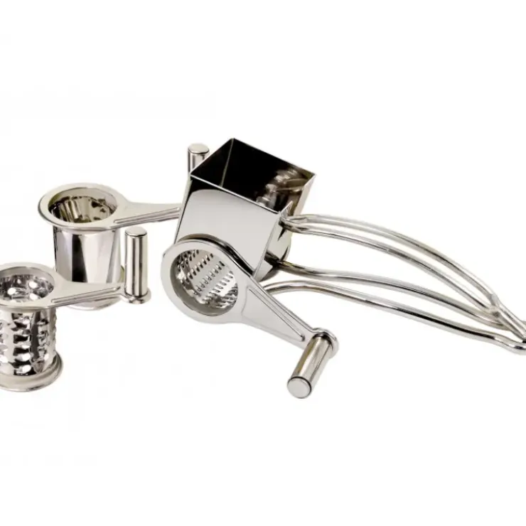 La Bonne Graine Moulin Râpe à fromage inox 3 tambours Outlet