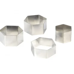 MALLARD FERRIERE Nonnette Hexagonale Inox Ø 7,5 cm H4,5 cm Hot