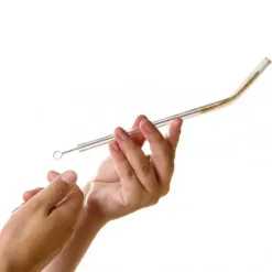 CUISINEADDICT Paille Réutilisable en Verre 23cm courbée x6 HALM