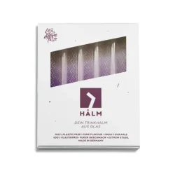CUISINEADDICT Paille Réutilisable en Verre 15cm droite x4 HALM Best