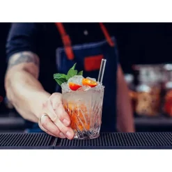 CUISINEADDICT Paille Réutilisable en Verre 15cm droite x4 HALM Best