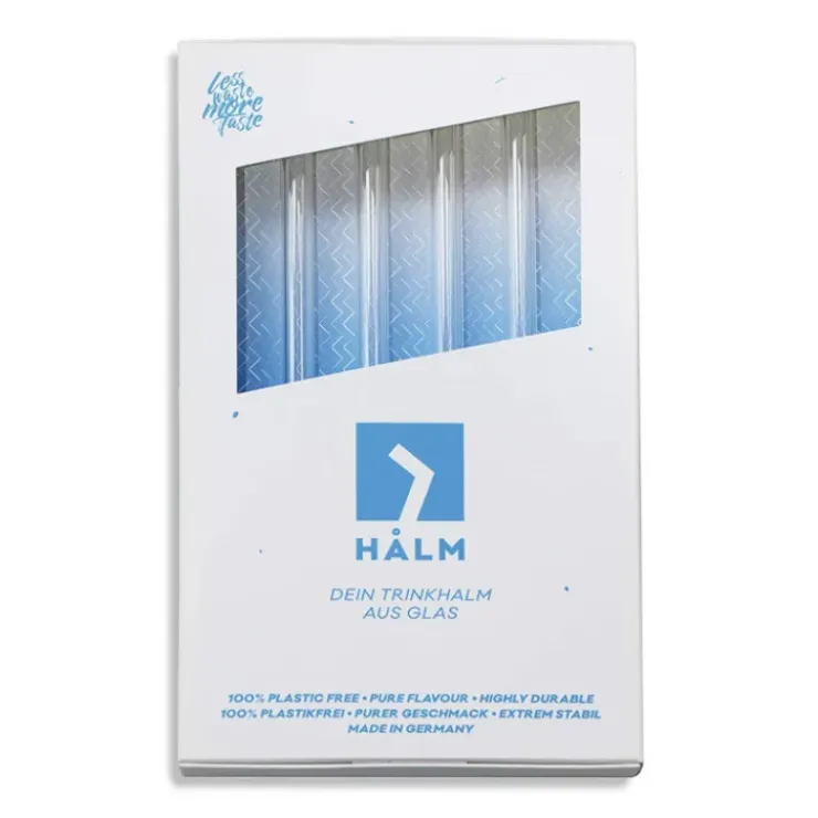 CUISINEADDICT Paille Réutilisable en Verre 20cm droite x4 HALM Clearance
