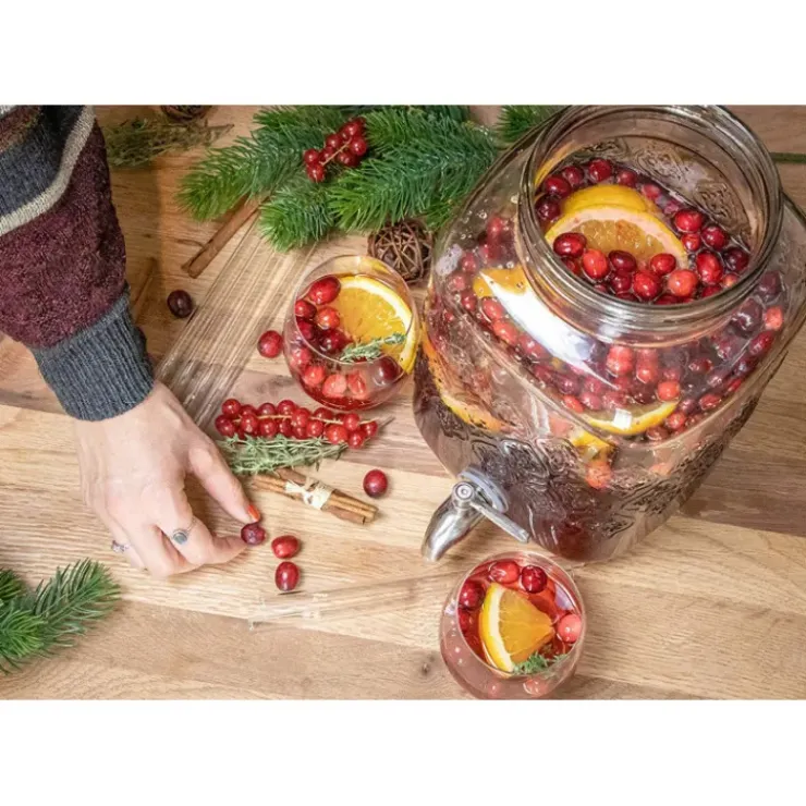 CUISINEADDICT Paille Réutilisable en Verre Noël 20cm droite x6 HALM Discount