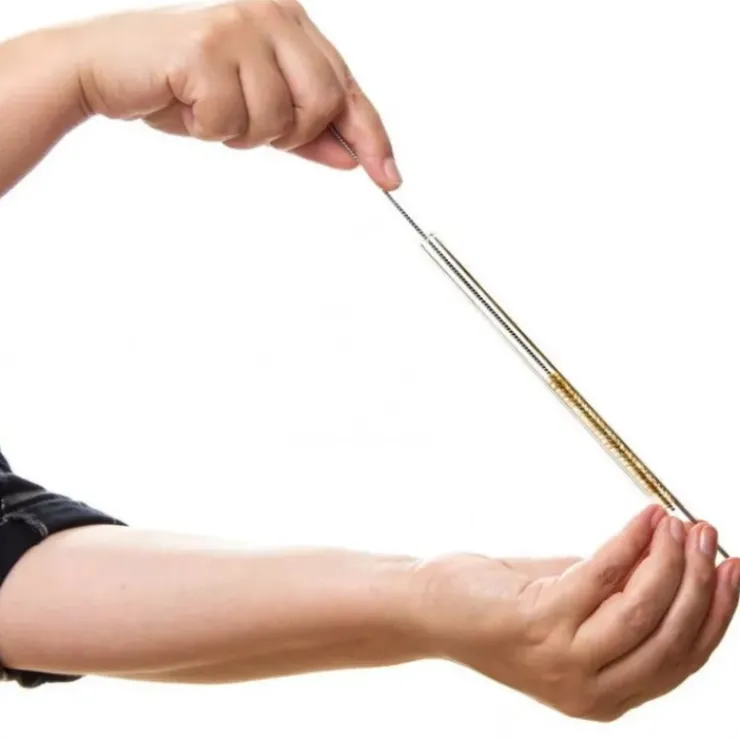 CUISINEADDICT Paille Réutilisable en Verre 15cm droite x6 HALM Hot