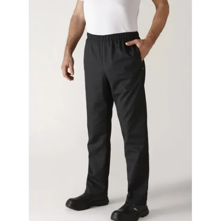 ROBUR Pantalon de Cuisine Mixte Noir UMINI T.0 New