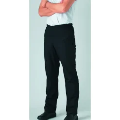 ROBUR Pantalon de Cuisine Mixte Noir pression UMINI T.2 Online