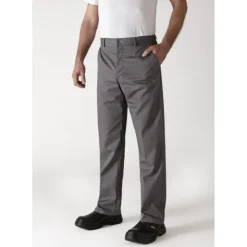 ROBUR Pantalon de Cuisine Mixte Gris Anthracite TIMEO T.48 Clearance