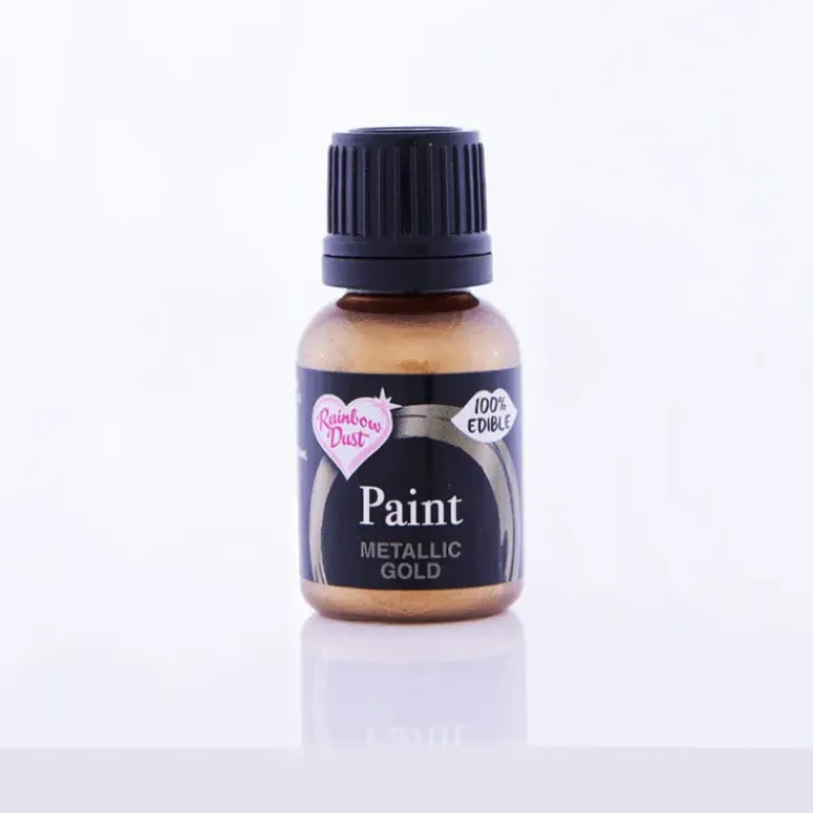 RAINBOW DUST Peinture Alimentaire Or Métallique 24 g Outlet
