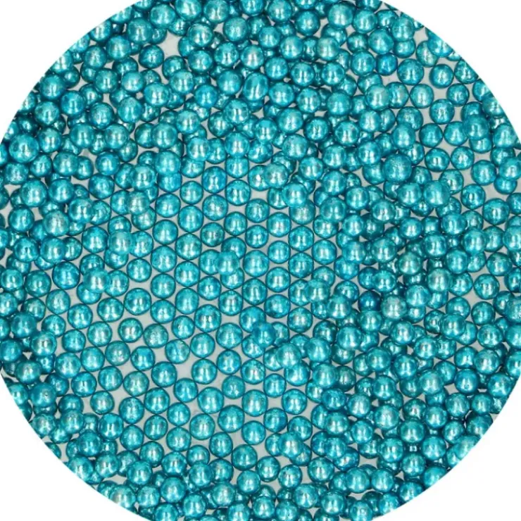 FUNCAKES Perles de sucre Bleu Métallique 80 g Hot