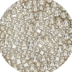 FUNCAKES Perles de sucre 8mm Argenté 80g Best