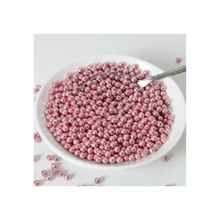 FUNCAKES Perles de sucre Rose Métallique 80g Hot