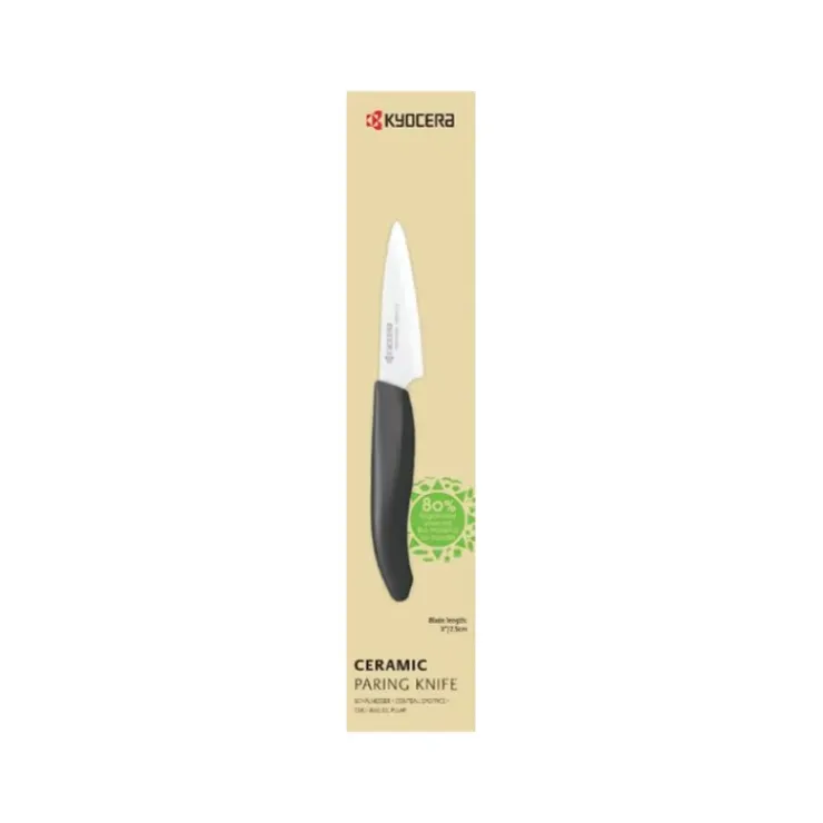 KYOCERA Petit Couteau d'Office Céramique Noir 7,5 cm Gen Earth Outlet