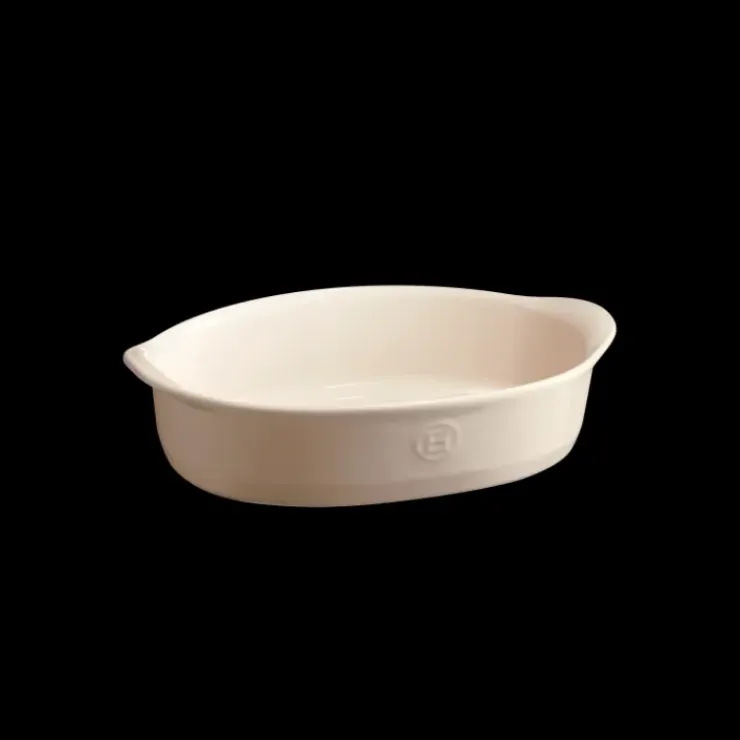 EMILE HENRY Petit Plat à Four Ovale en Céramique 27,5 x 17,5 cm Argile Best