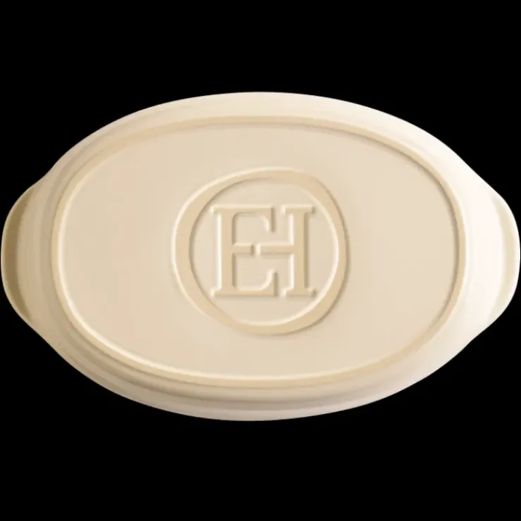 EMILE HENRY Petit Plat à Four Ovale en Céramique 27,5 x 17,5 cm Argile Best