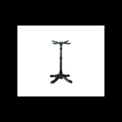 LYROSE Pied de Table Base 4 Branches en Fonte Epoxy Noire Retro New