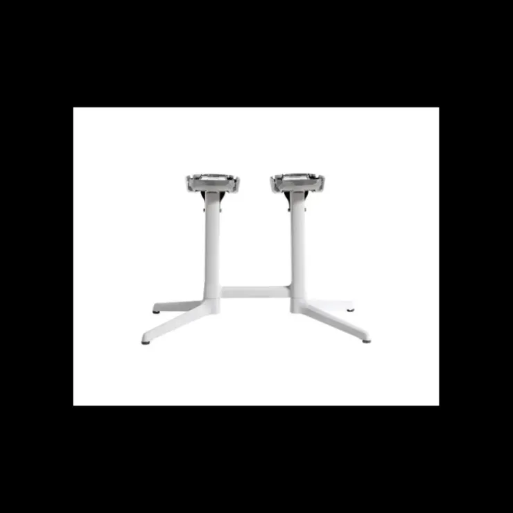 GROSFILLEX Pied de Table Double Gris Platinium X 2.0