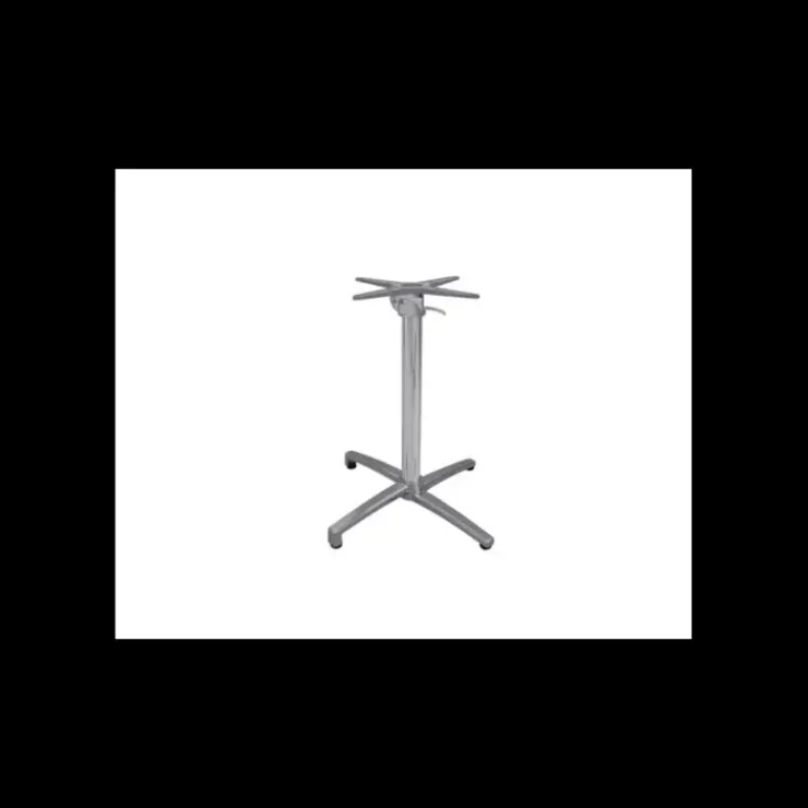 LYROSE Pied de Table en Métal Epoxy Grise Koné Outlet