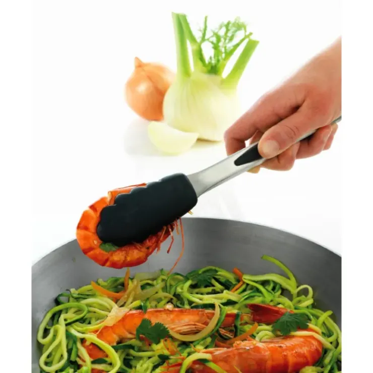 MASTRAD Pince de Cuisine en Inox 26 cm Noir Outlet