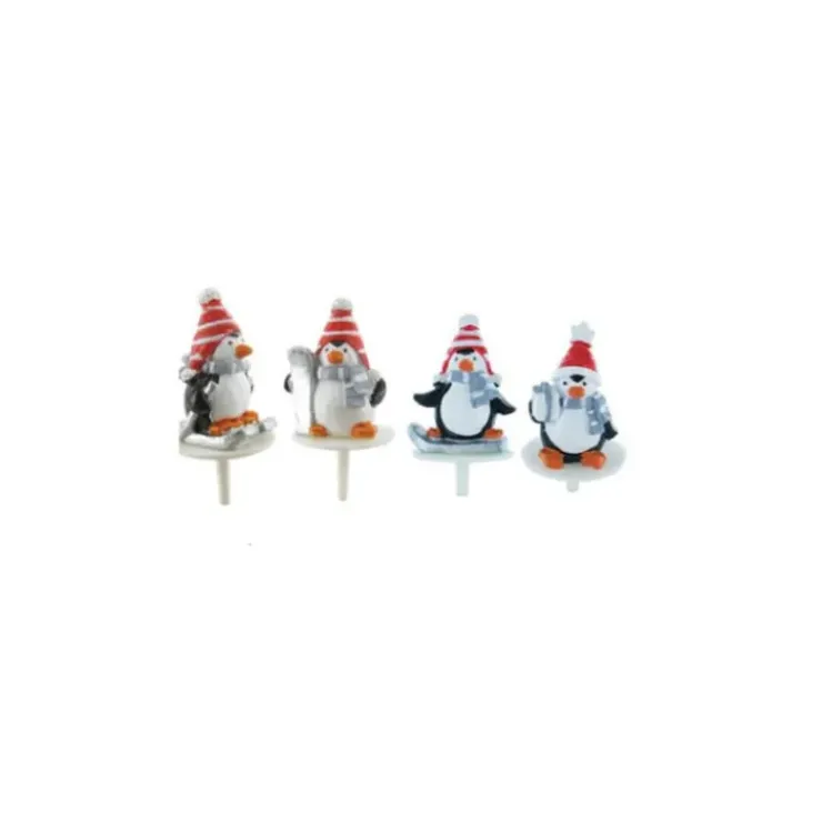 CUISINEADDICT Pingouins Sport d'Hiver Sujet en Résine x50 Hot