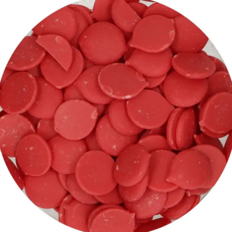 FUNCAKES Pistoles Deco Melts Rouge 250g Hot