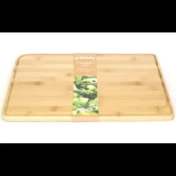 PEBBLY Planche à Découper Bambou avec Rigole 37 x 29 cm Hot