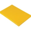 COMAS Planche à Découper 60x40 cm H 2cm Polyéthylène Jaune Sale