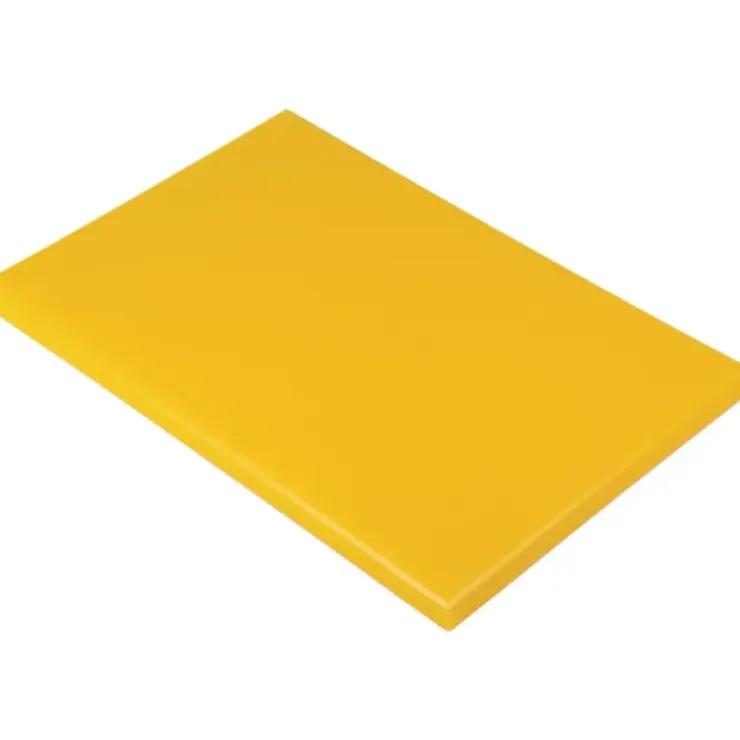 COMAS Planche à Découper 50x30 cm H 2cm Polyéthylène Jaune Hot