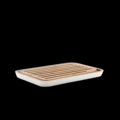 PEBBLY Planche à Pain Crème en Bambou 27 x 17 cm Online