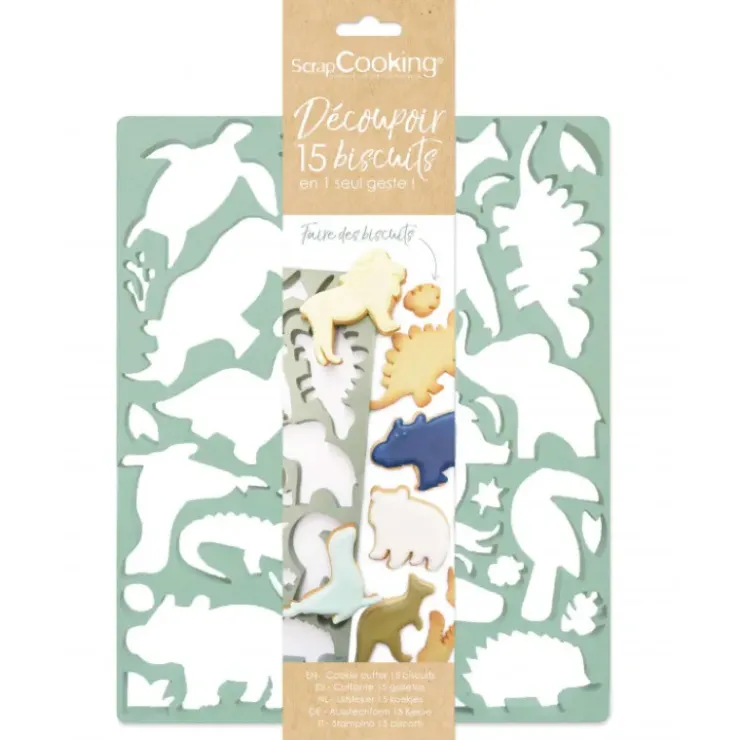 SCRAPCOOKING Plaque Multi-découpoirs Animaux Outlet
