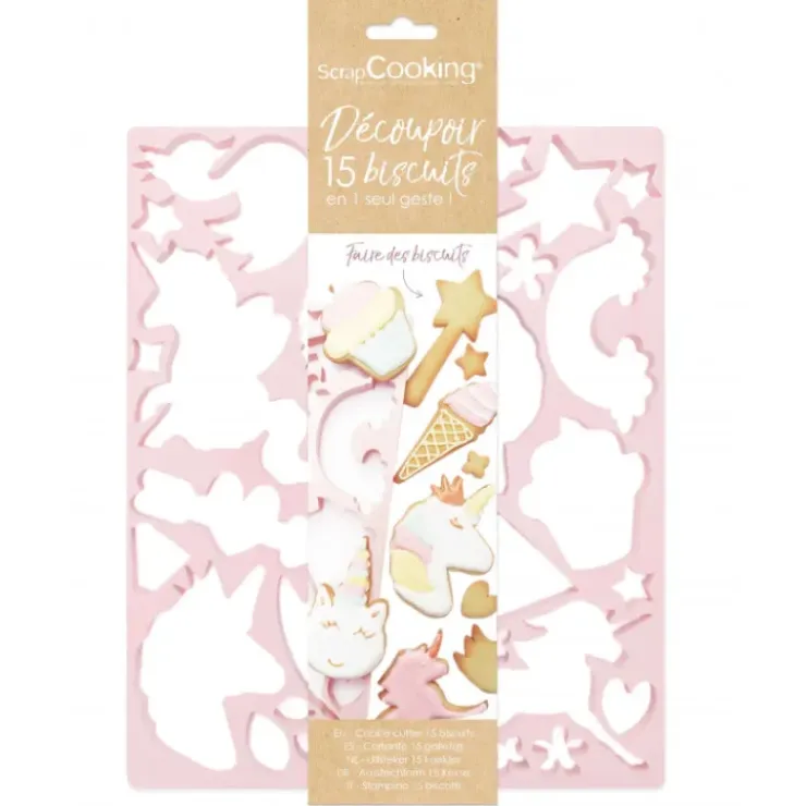 SCRAPCOOKING Plaque Multi-découpoirs Licorne Hot