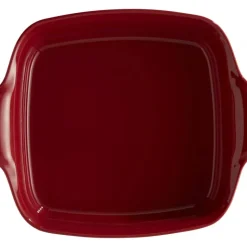 EMILE HENRY Plat à Four Carré en Céramique 28 x 24 cm Grand Cru Best