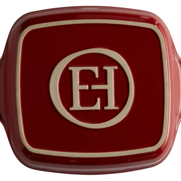 EMILE HENRY Plat à Four Carré en Céramique 28 x 24 cm Grand Cru Best