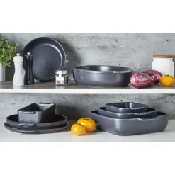PEUGEOT Plat à Four Carré en Céramique Appolia 36 cm Ardoise New