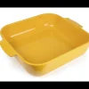 PEUGEOT Plat à Four Carré en Céramique Appolia 36 cm Jaune Safran Outlet