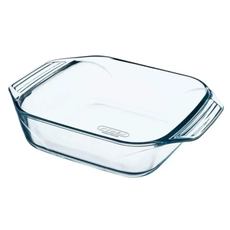 PYREX Plat à Four en Verre Carré 29 x 23 cm 2,3 L Irrésistible Hot