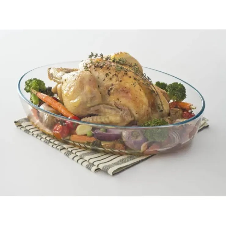PYREX Plat à Four en Verre Ovale 35 x 24 cm 3 L Classic New