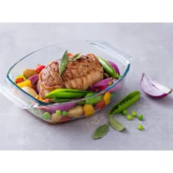 PYREX Plat à Four en Verre Ovale 40 x 28 cm 4 L Irrésistible Sale