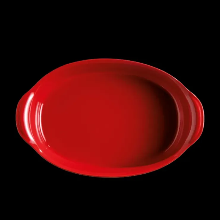 EMILE HENRY Plat à Four Ovale en Céramique 36,5 x 22,5 cm Grand Cru Discount