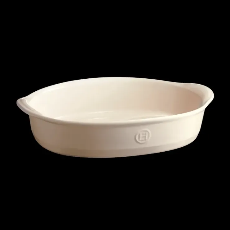 EMILE HENRY Plat à Four Ovale en Céramique 36,5 x 22,5 cm Argile Outlet