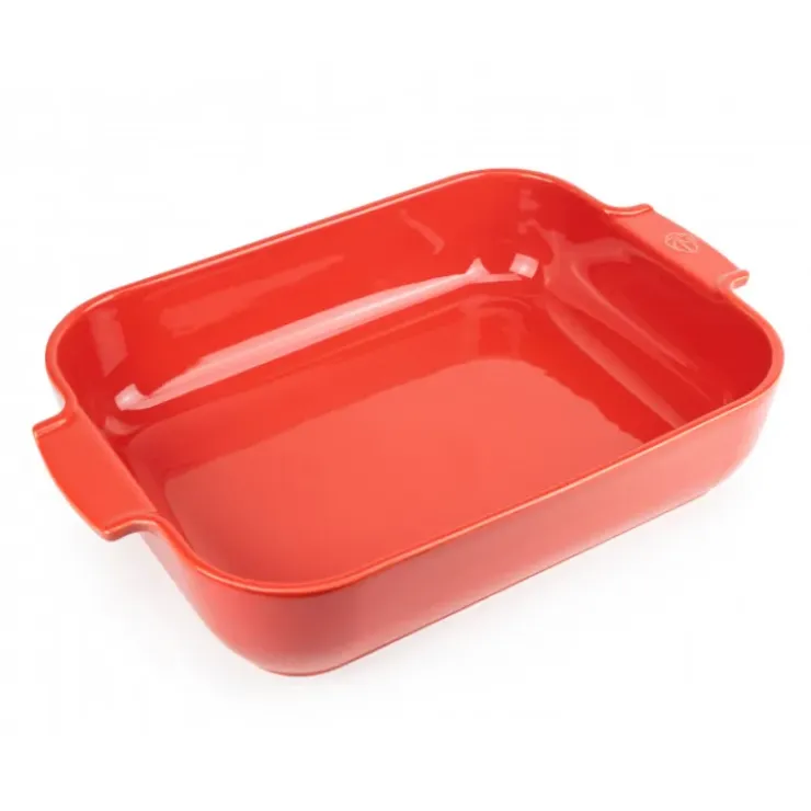 PEUGEOT Plat à Four Rectangulaire en Céramique Appolia 40 cm Rouge Online