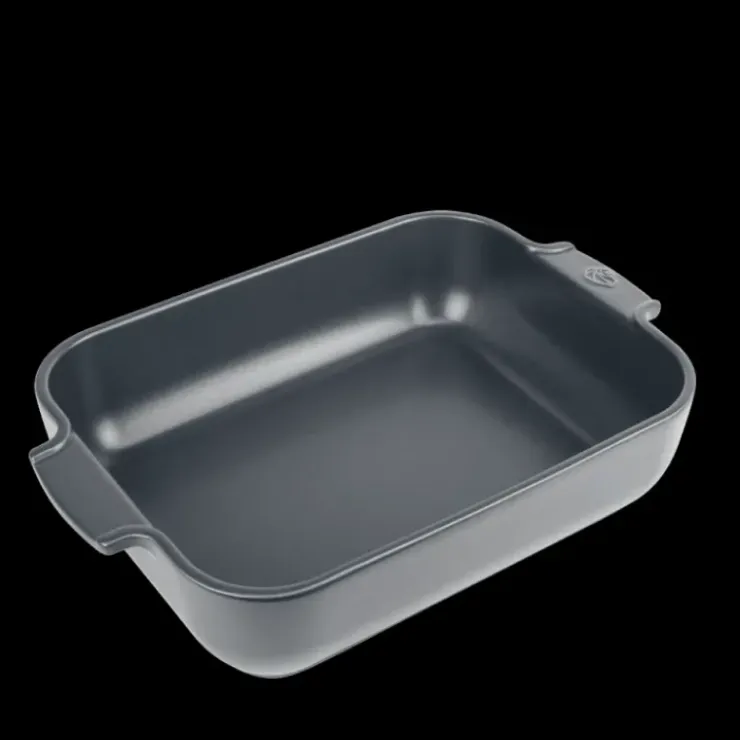 PEUGEOT Plat à Four Rectangulaire en Céramique Appolia 32 cm Ardoise