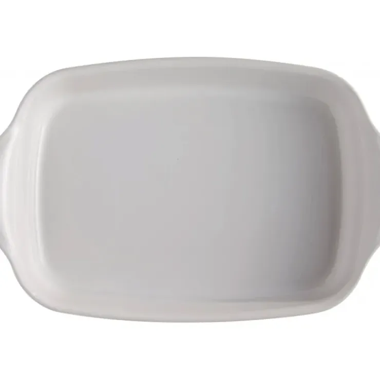 EMILE HENRY Plat à Four Rectangulaire en Céramique 36 x 22,5 cm Farine Hot