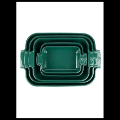 PEUGEOT Plat à Four Rectangulaire en Céramique Appolia 22 cm Vert Forêt Hot